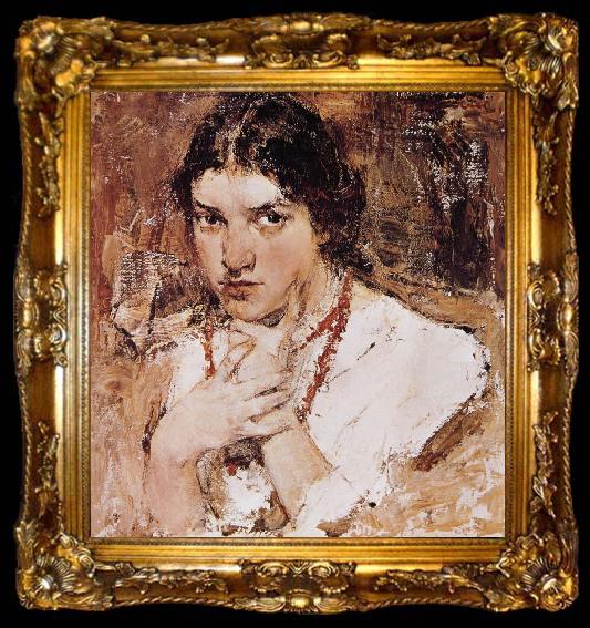 framed  Nikolay Fechin The Girl, ta009-2